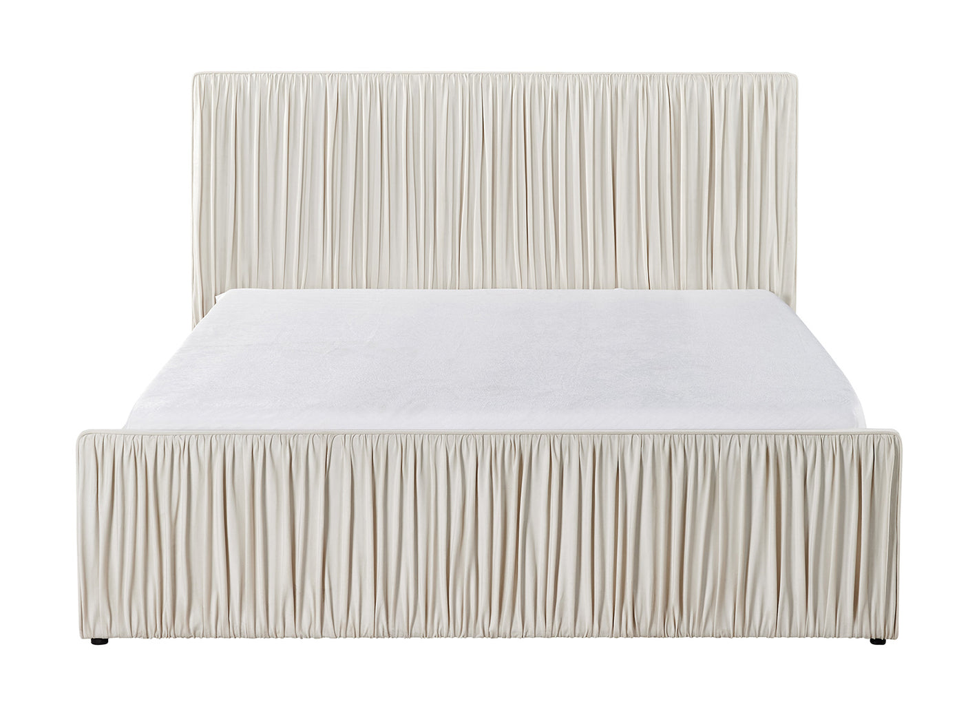 Blaine Queen Bed Frame - Velvet Beige