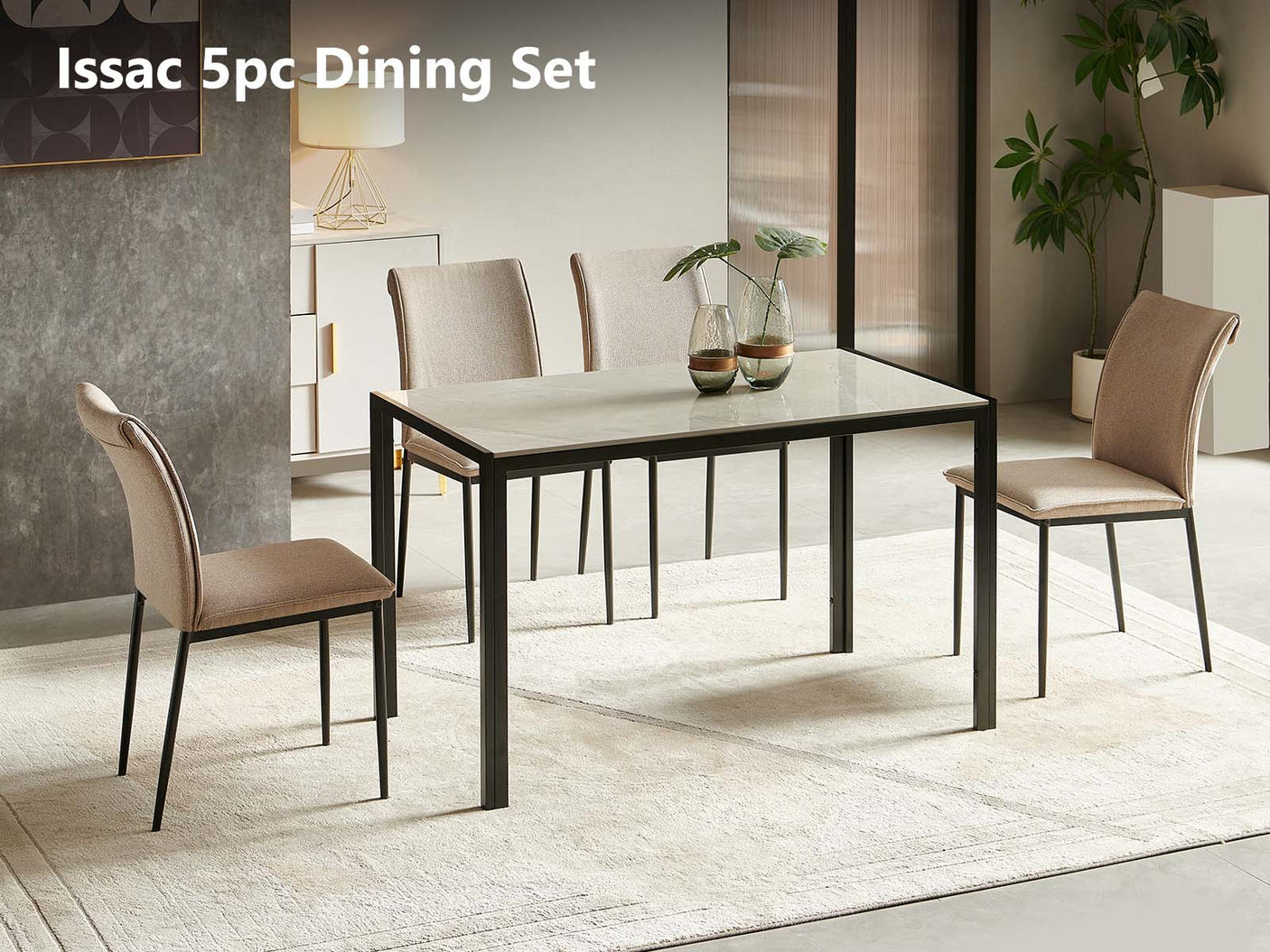 Issac 5PC Dining Set