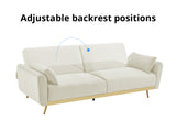 Limpley Velvet Sofa Bed - Beige