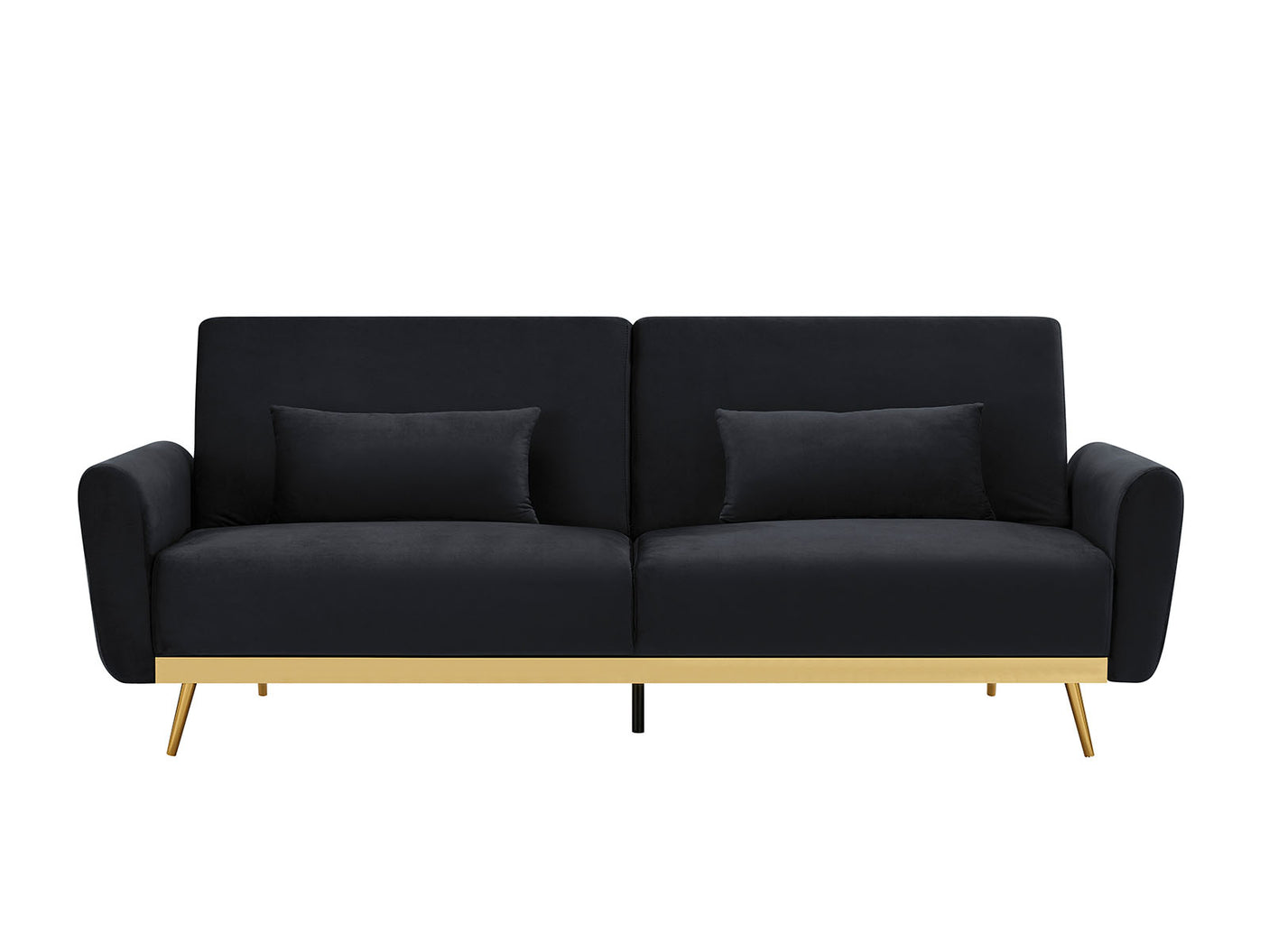 Limpley Sofa Bed Velvet Black