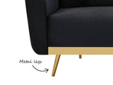 Limpley Sofa Bed Velvet Black