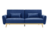 Limpley Sofa Bed Velvet Blue