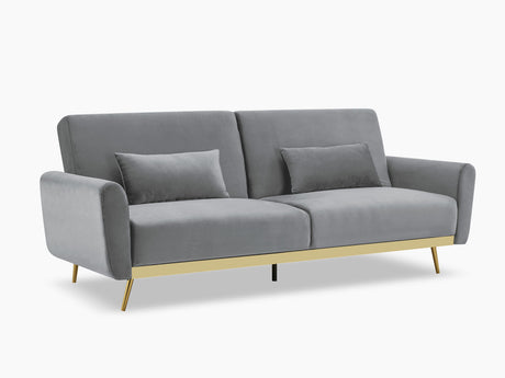 Limpley Velvet Sofa Bed - Grey