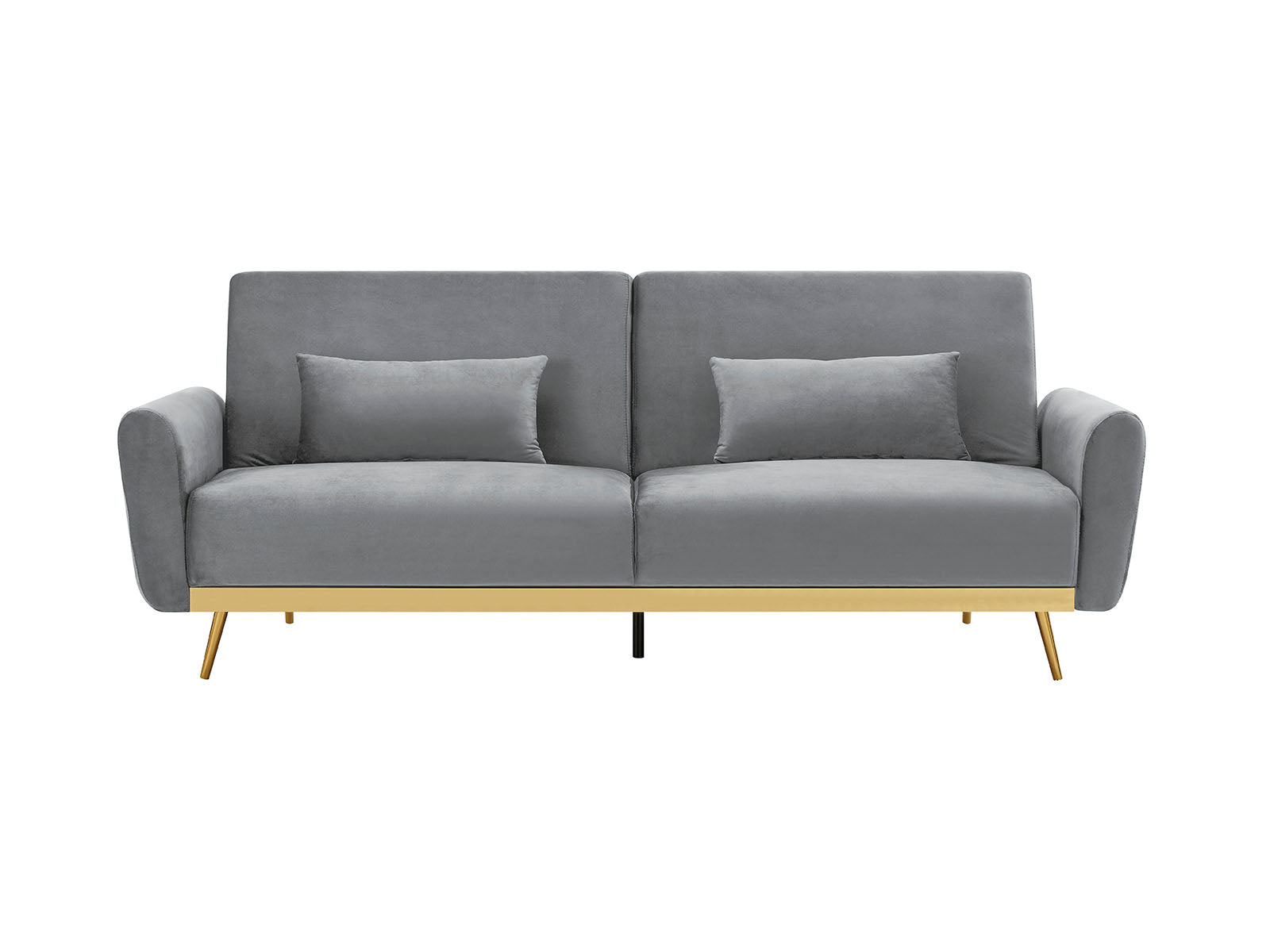 Limpley Velvet Sofa Bed - Grey