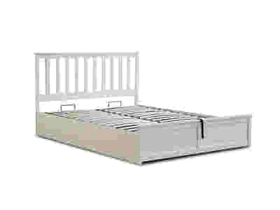 Atlantis Storage Bed Frame White - Queen