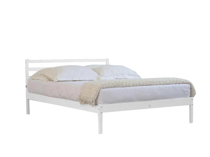 Atlas Bed Frame White - Queen