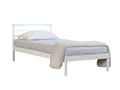 Atlas Bed Frame White - Single