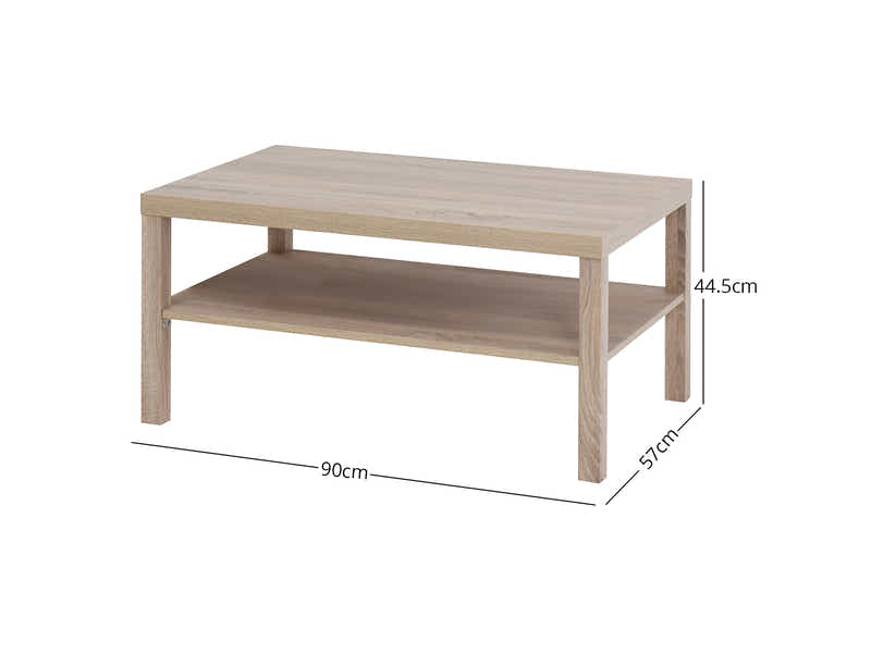 Chessel Coffee Table with Shelf
