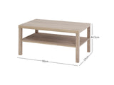 Chessel Coffee Table with Shelf
