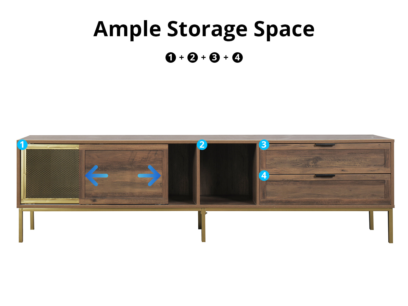 Olveston Entertainment Unit - 200 cm