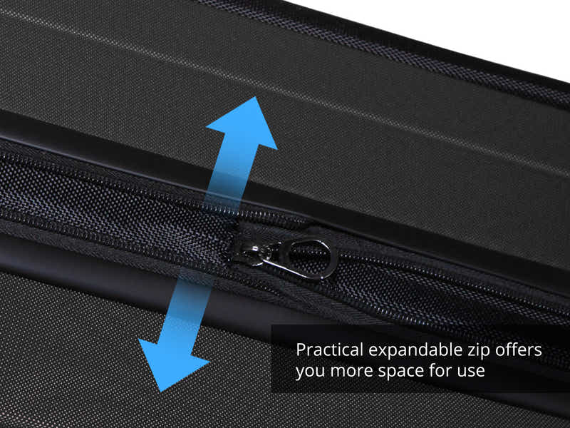 Luggage Set 3pcs front open black