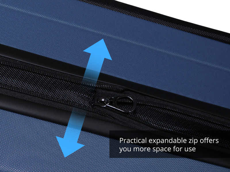 Luggage Set 3pcs front open blue