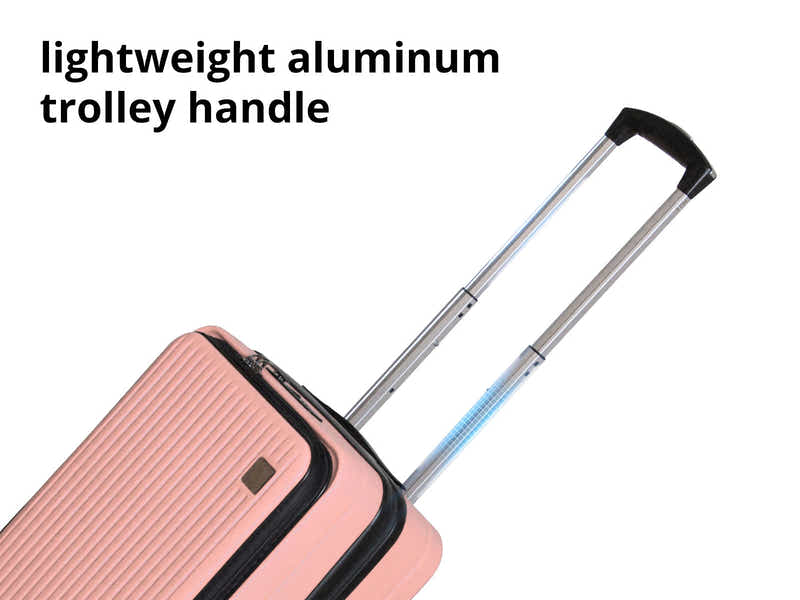 Luggage Set 3pcs front open rose gold