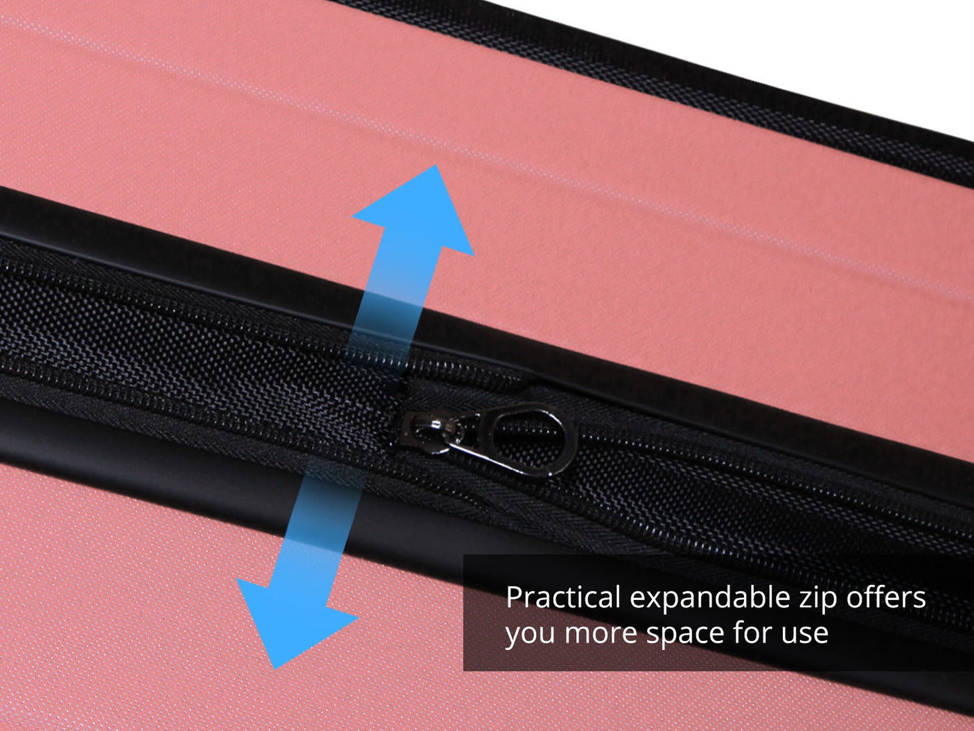 Luggage Set 3pcs front open rose gold