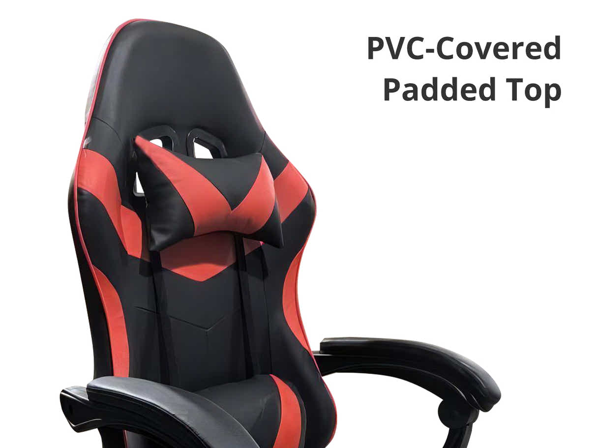 Gaming Table L2R Right 160CM & Nicola Gaming chair PVC Black+Red