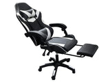Gaming Table R6 140cm & Nicola Gaming chair PVC Black+White