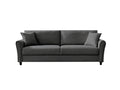 Cozza Linen Sofa Dark Grey