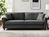 Cozza Linen Sofa Dark Grey
