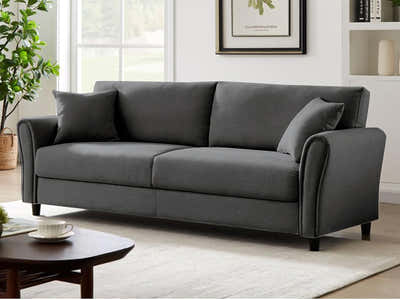DS Cozza Linen Sofa - Dark Grey