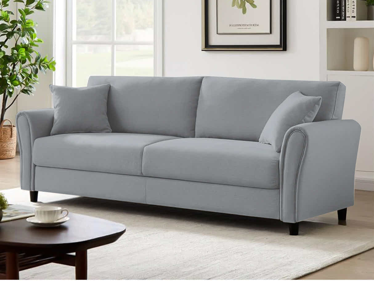 DS Cozza Linen Sofa Light Grey