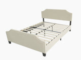 Eldora Linen Queen Bed Frame - Beige