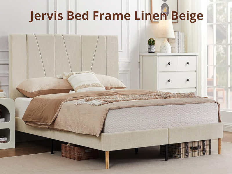 DS Jervis Bed Frame Linen Beige