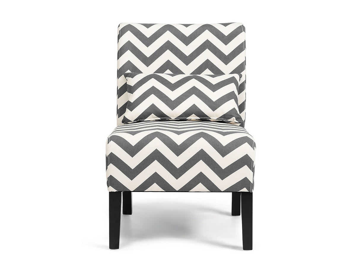 Percy Accent Chair Black + White
