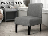 Percy Accent Chair Dark Grey
