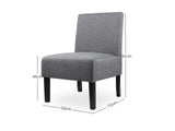 Percy Accent Chair Dark Grey