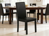 Yvette PU Dining Chair x2 Black