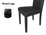 Yvette PU Dining Chair x2 Black