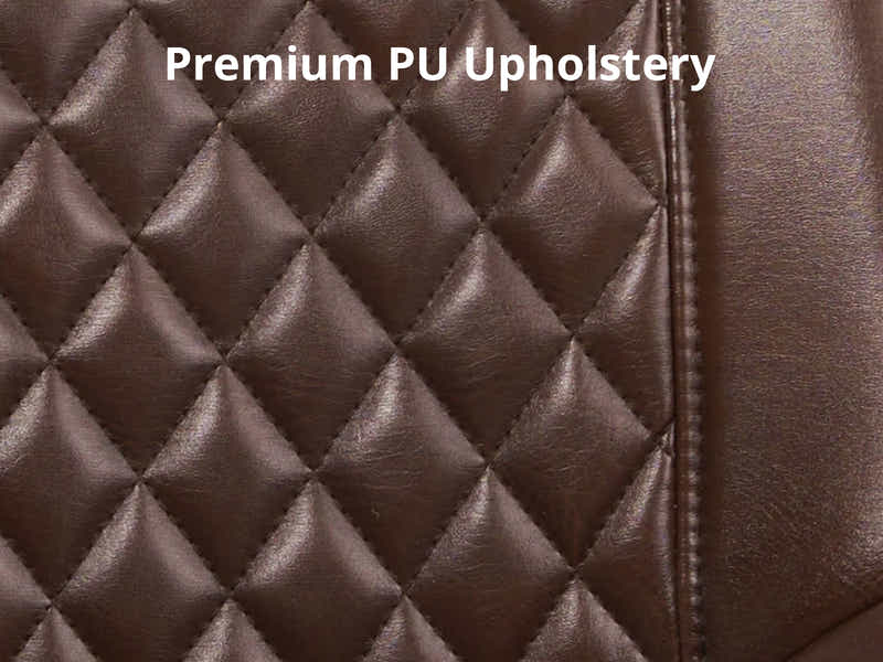 Tricia PU Dining Chair x2 Brown