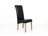 Giesle PU Dining Chair Black - Set of 2