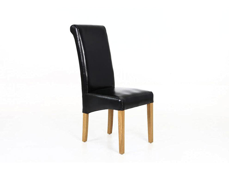 Giesle PU Dining Chair Black - Set of 2