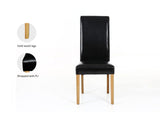 Giesle PU Dining Chair Black - Set of 2