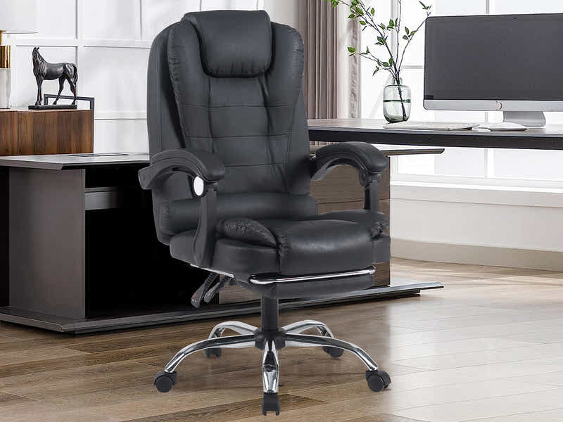 Colson Massage Office Chair PVC Black