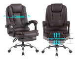 Colson Massage Office Chair PVC Dark Brown