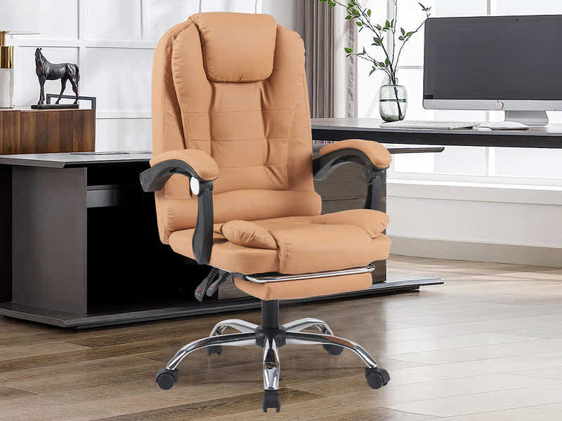 Colson Massage Office Chair PVC Khaki