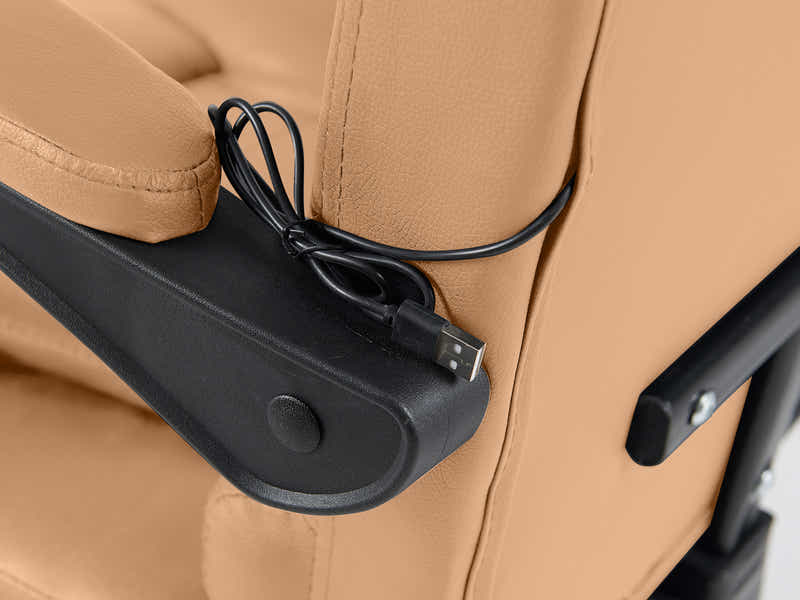 Colson Massage Office Chair PVC Khaki