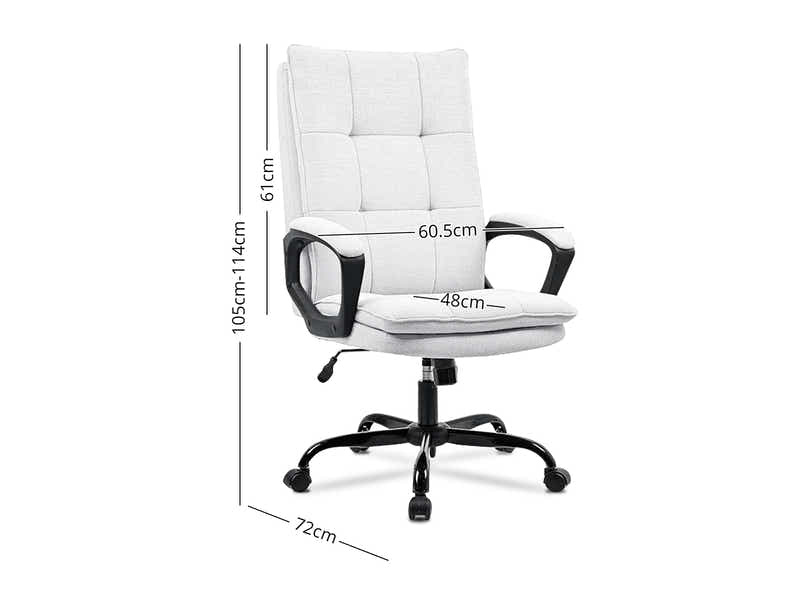 Claire Office Chair Linen Beige