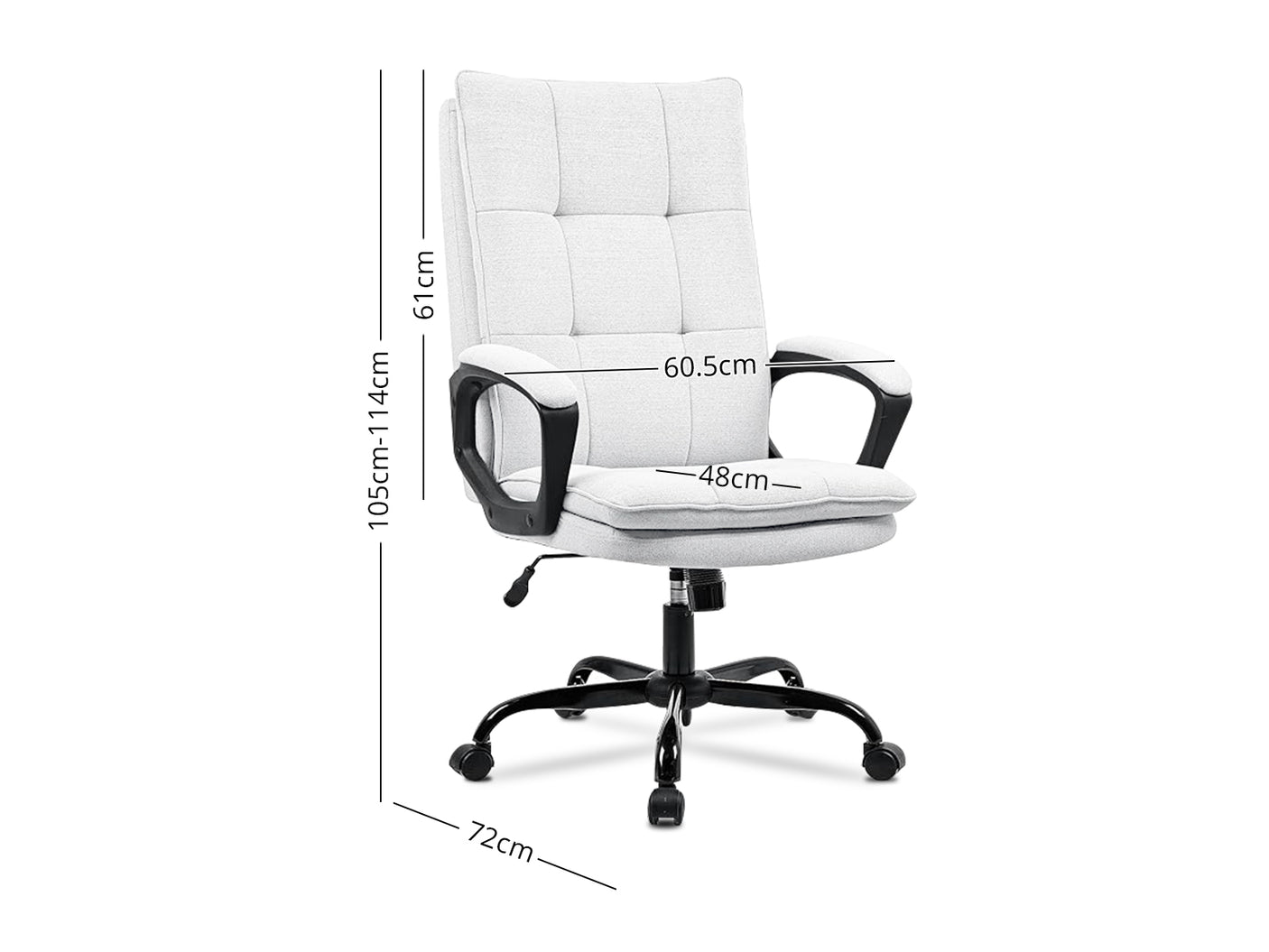 Claire Office Chair Linen Beige