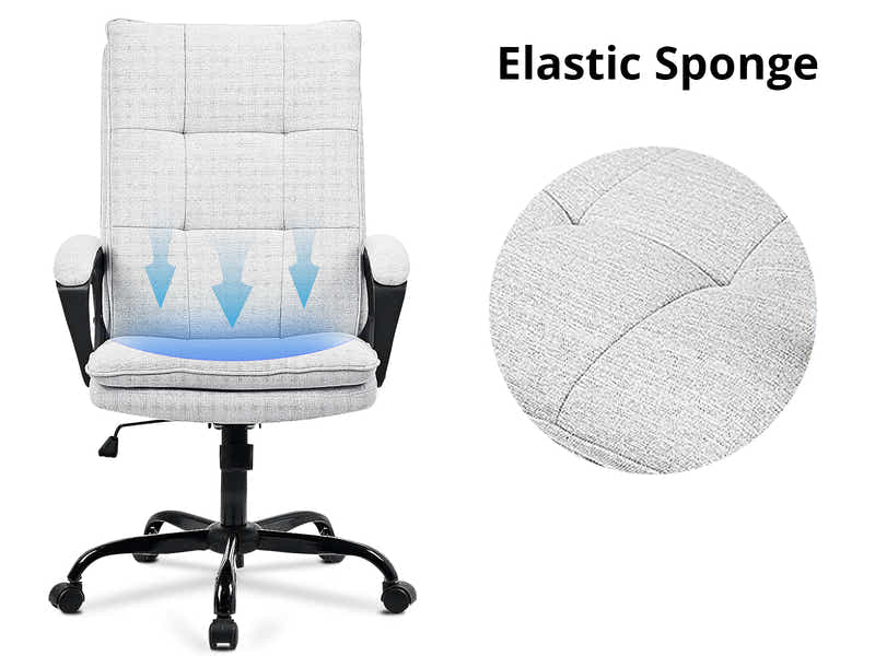 Claire Office Chair Linen Beige