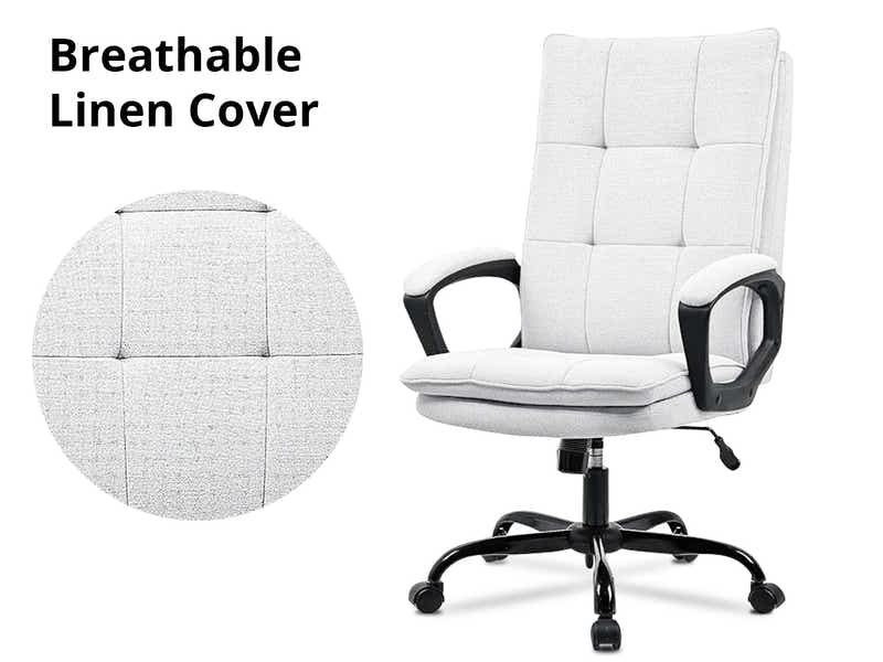 Claire Office Chair Linen Beige