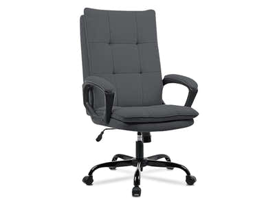 Claire Office Chair Linen Dark Grey