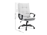 Claire Office Chair Linen Light Grey