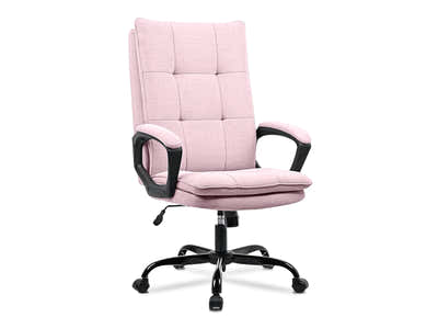 Claire Office Chair Linen Pink