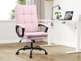 Claire Office Chair Linen Pink