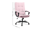 Claire Office Chair Linen Pink