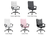 Claire Office Chair Linen Pink