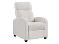 DS Austen Push Back Recliner Chair Boucle White